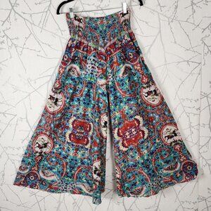 Antica Sartoria Giacomo Cinque Colorful Artsy Wide Leg Flowy Pants